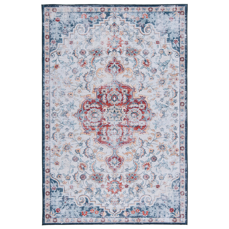 Bungalow Rose Machine Washable Oriental Rug Wayfair